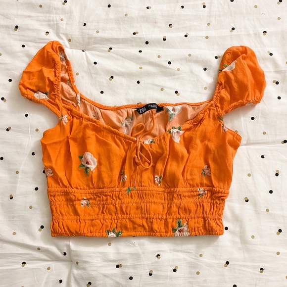 Zara Orange Top - Picture 3 of 7